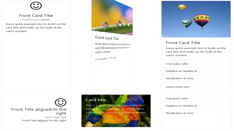 Pure CSS Flip Cards using Bootstrap 4 and CSS Grid [No JS]